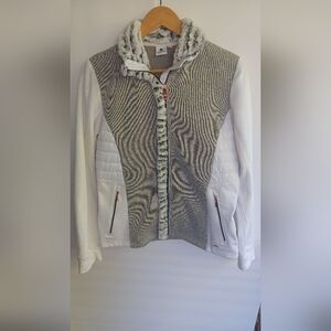 Women's Gray and White Jacket
